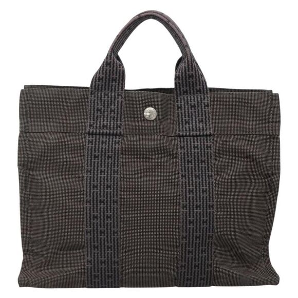 Hermès Herline Gray Canvas Tote Bag (Pre-Owned) - Picture 1 of 16